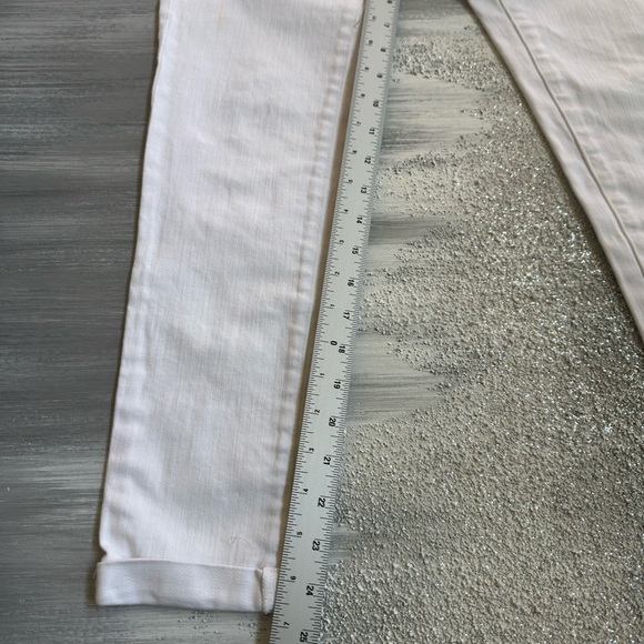 AG Adriano Goldschmied Women's Cream Straight Leg Jeans maternity - Picture 3 of 9